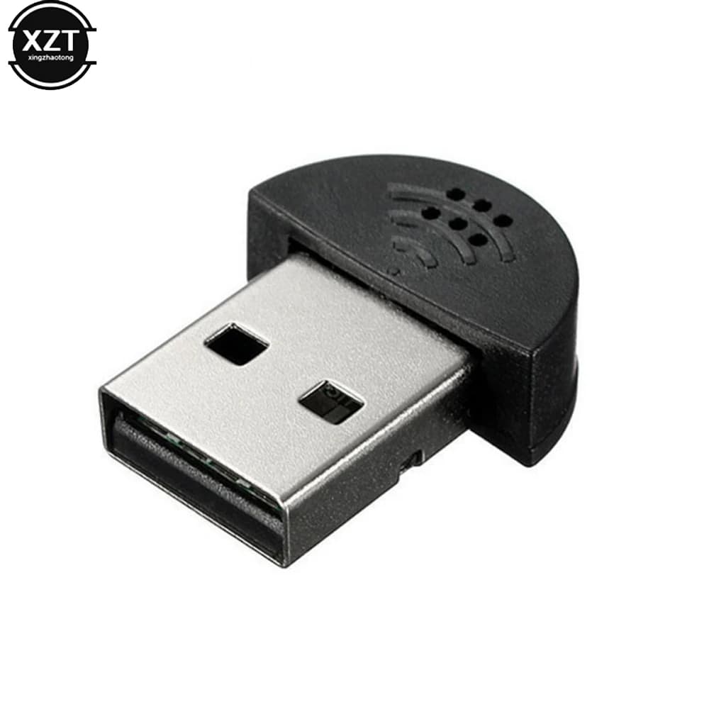 Super Mini USB 2.0 Microfono MIC Adattatore audio Driver vocale da studio portatile gratuito per laptop/notebook/MSN/Skype