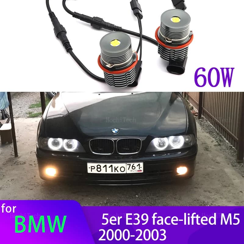 6000K LED Angel Eye Ring Marker lampadina per BMW serie 5 E39 M5 face-lifted 520i 525i 528i 530i 535i 540i 2000-2003