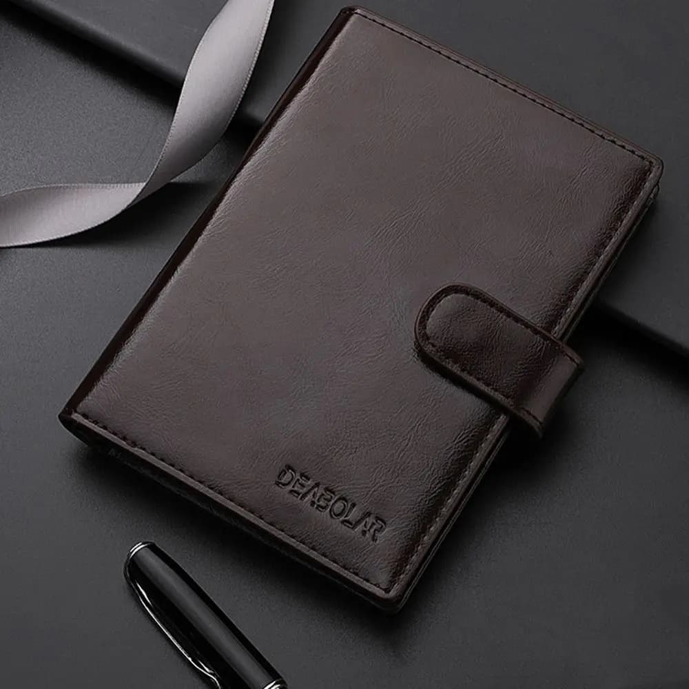 PU Leather PU Card Case Letter Large Capacity Passport Holder Passport Protective Cover Men Purse Wallets Women Mony Bag
