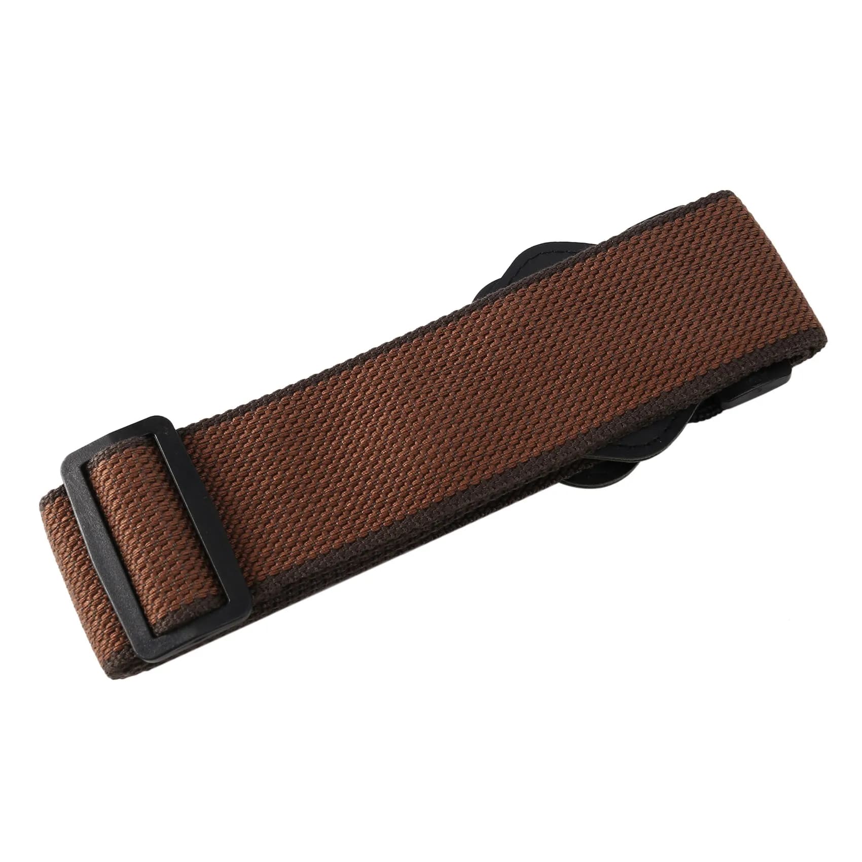 (ABYM) Guitar Strap with 3 Pick Holders 100% Soft Cotton Strap for Bass Electric & Acoustic Guitars (Coffee)