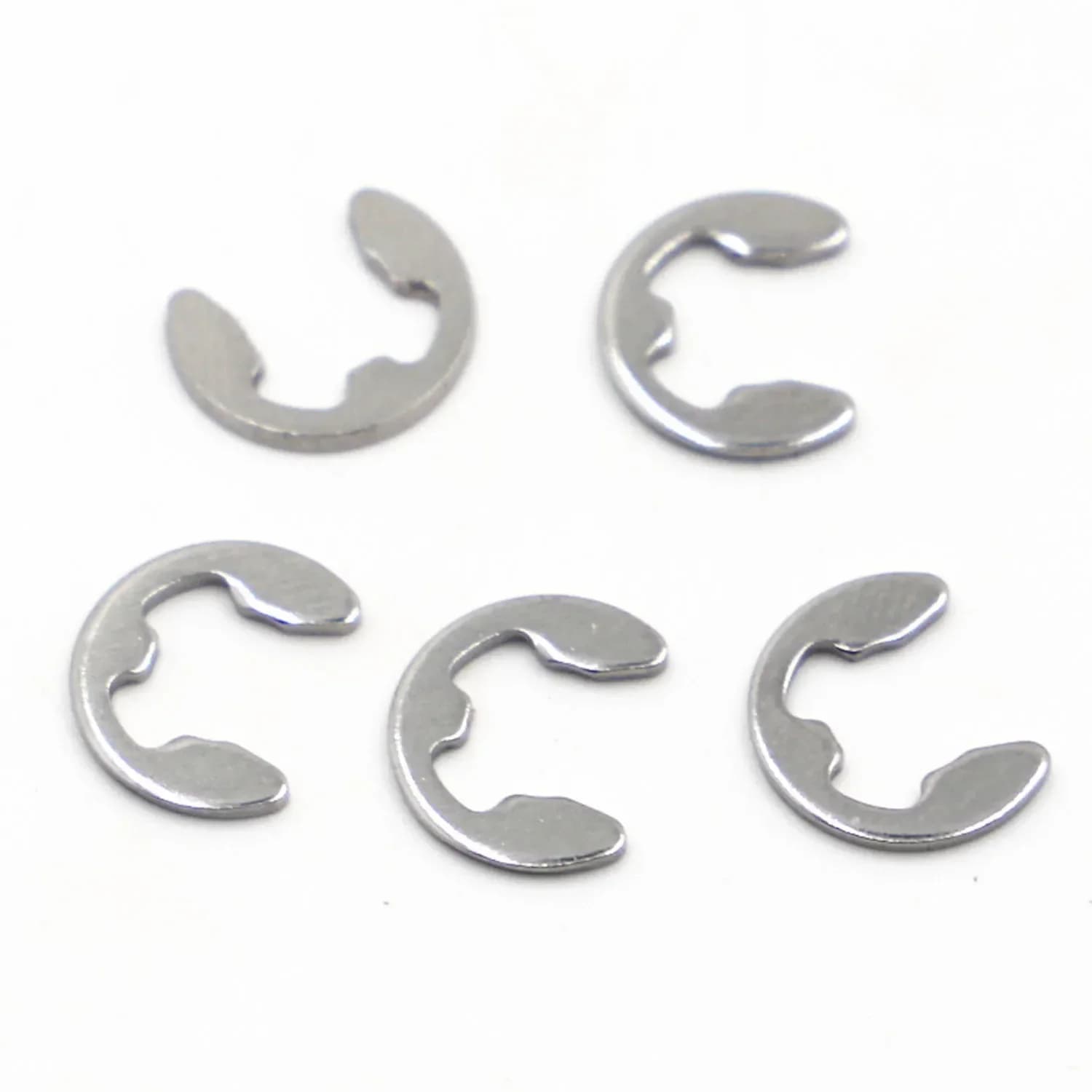 10-100 pezzi M1.2 M1.5 M2 M3 M3.5 M4 M5 M6 M7 M8 a M12 304 Acciaio inossidabile E Clip Anello di fissaggio Rondella per fissaggio albero
