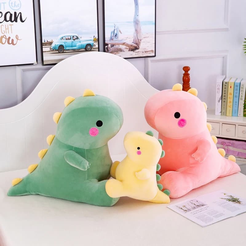 25 CM Bello Dinosauro Peluche Giocattoli Super Morbido Cartone Animato Peluche Dino Bambole per I Bambini Del Bambino Abbraccio Bambola Sonno Cuscino Complementi Arredo Casa