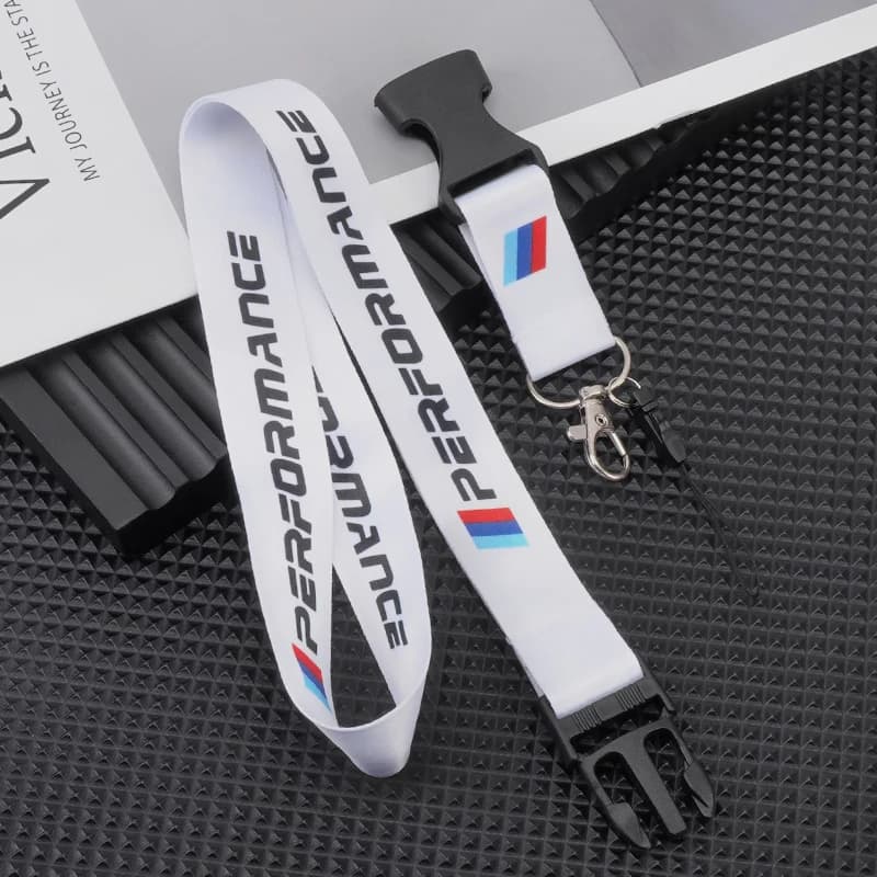 Lanyard Nylon Style Keychain Key Strap Holder&Staff ID Cards For BMW Performance X1 M3 M6 F01 F02 E34 E36 E60 F10 F20 X6 Sticker