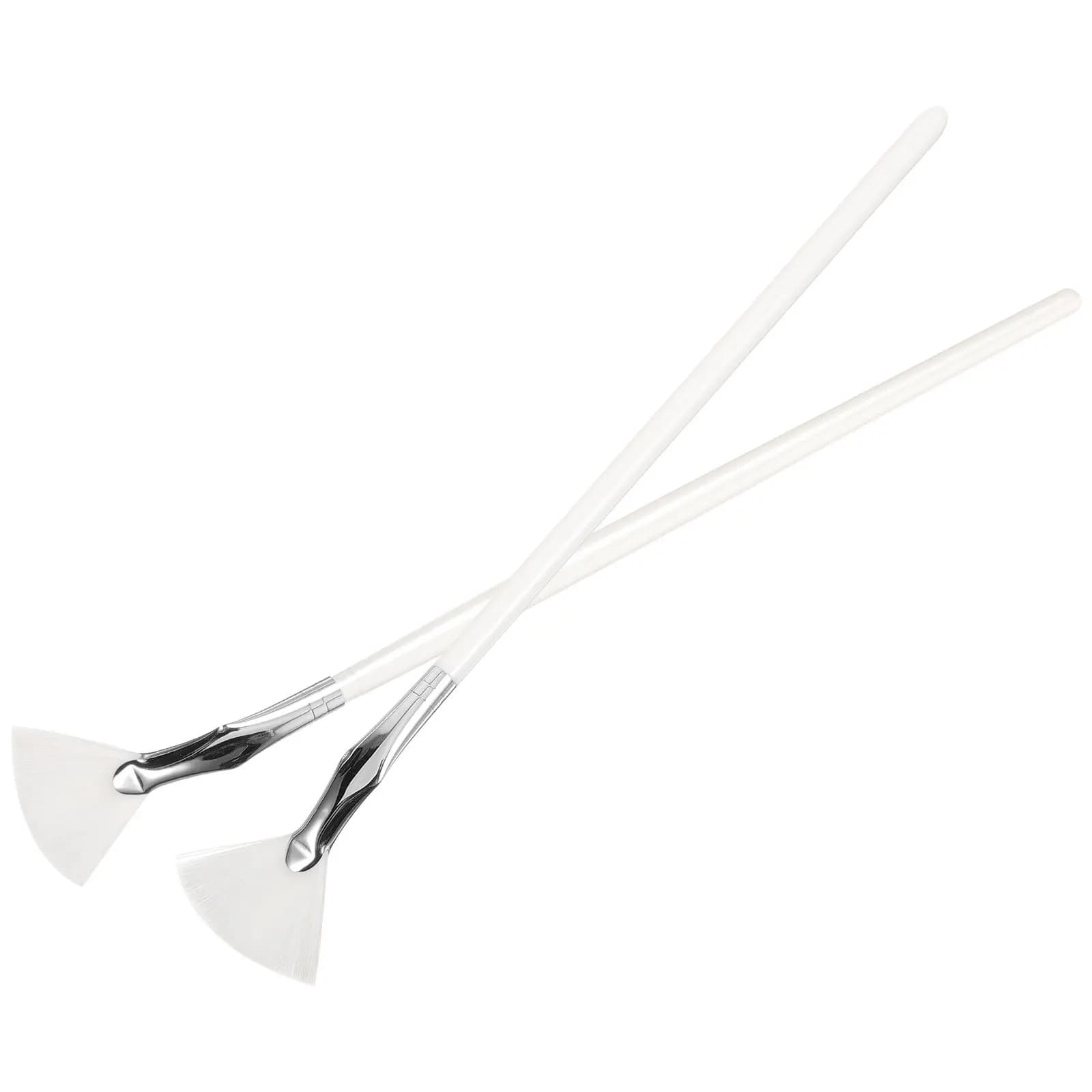 2 Pezzi Spazzola per Mascara e Ciglia in Fibra di Plastica Curva, Strumenti per Trucco Occhi e Sopracciglia, Portatile e Leggero per Viaggi, Accessori per il Trucco