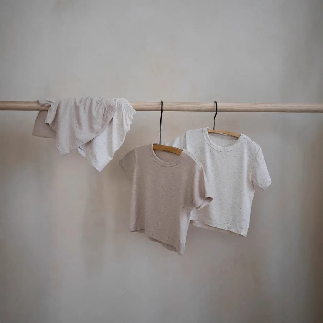 Nuovo Completo Estivo per Bambini, Tuta Sportiva a Due Pezzi con Maniche Corte e Pantaloncini