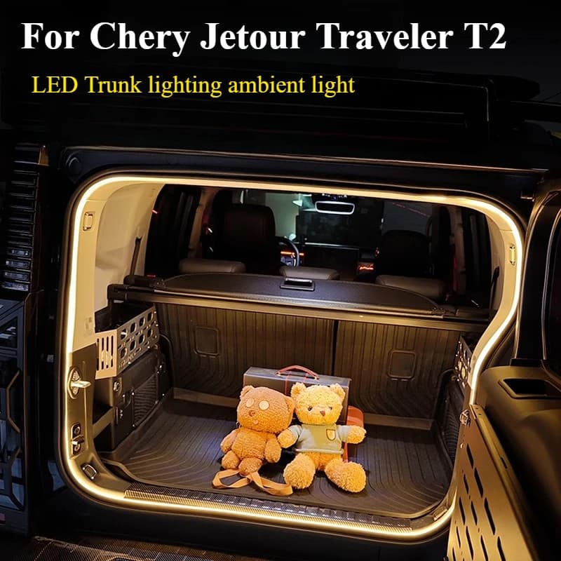 Per Chery Jetour Traveller T2 Baule posteriore Barra luminosa a LED Striscia Tronco Interno Illuminante Lampada decorativa Striscia Luce automatica