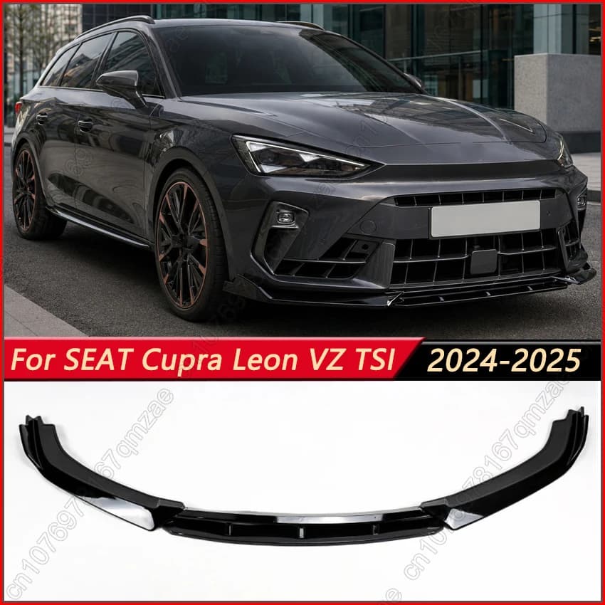For Seat Cupra Leon VZ TSI Sportstourer VZ 2024-2025 4PCS Car Front Bumper Lip Spoiler Splitter Lower Chin Diffuser