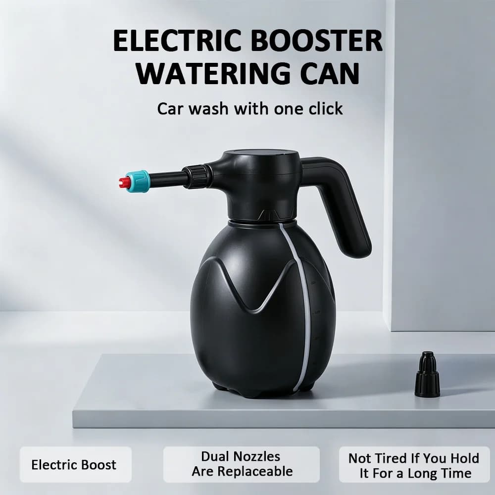 2L Large Capacity Electric Foam Spray Bottle Adjustable High Pressure Car Wash Cannon for Vehicle Home Garden Cleaning Sprayer