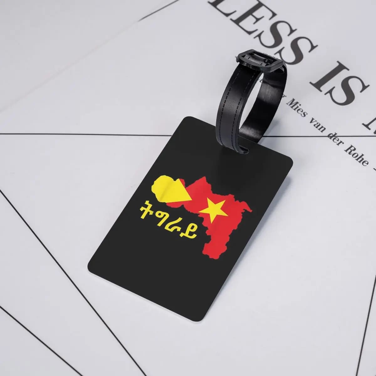 Etichette per Bagagli con Bandiera del Tigray, Accessori per Valigie, Targhette da Viaggio con Spazio per Nome e Indirizzo