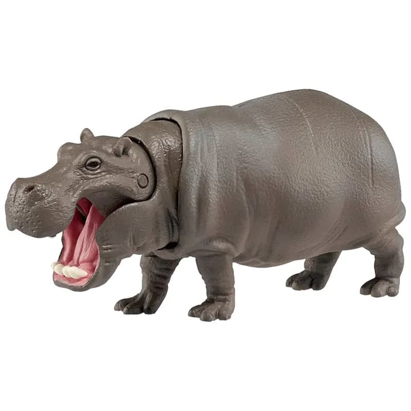 TAKARA TOMY ANIA Hippo Floatable Animal Figure Toy Movable Neck & Mouth Educational Marine Gift for Boys Girls