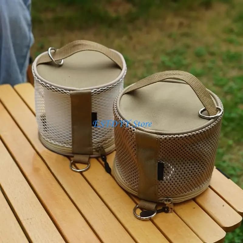 G6DE Custodia per fazzoletti da campeggio Porta carta igienica con anelli pendenti Borsa portaoggetti portatile per carta in per