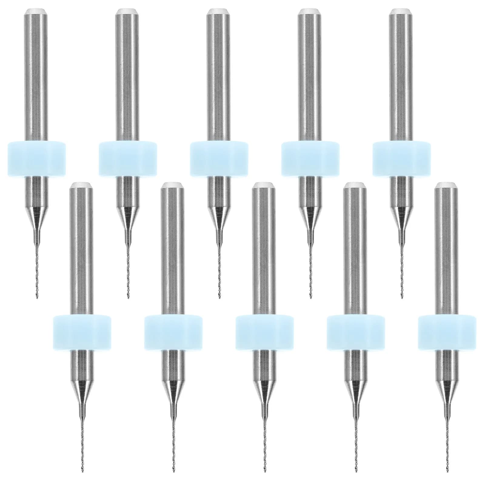 Set di 10 Punte in Acciaio al Tungsteno da 0,4mm per Kit di Pulizia Ugelli Estrusori Stampanti 3D, Lavorazione di Circuiti Stampati e Stampi Metallici