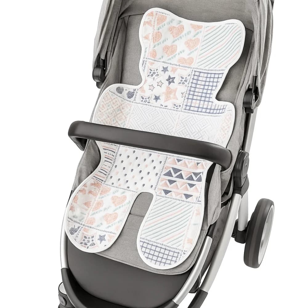 Cuscino Rinfrescante Morbido per Passeggino, Simpatico Cuscino Traspirante per Seggiolone e Passeggino, Tappetino per Auto