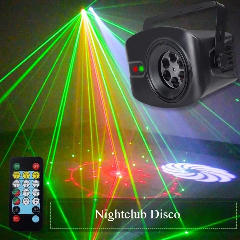 KTV Christmas Halloween Disco Party Starry Sky Projection Flash Colorful rotante Atmosphere Laser Stage Light