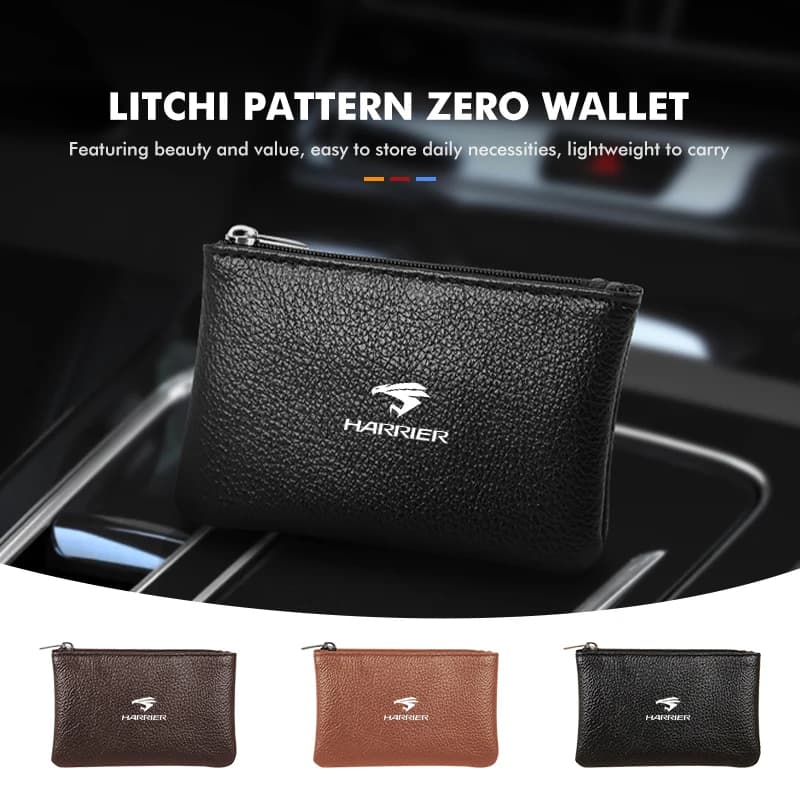 For Toyota Fashion Car Driving Document bag ID Passport Card Holder Coin Wallet Accessories Harrier 80 30 60 XU30 XU60 Venza