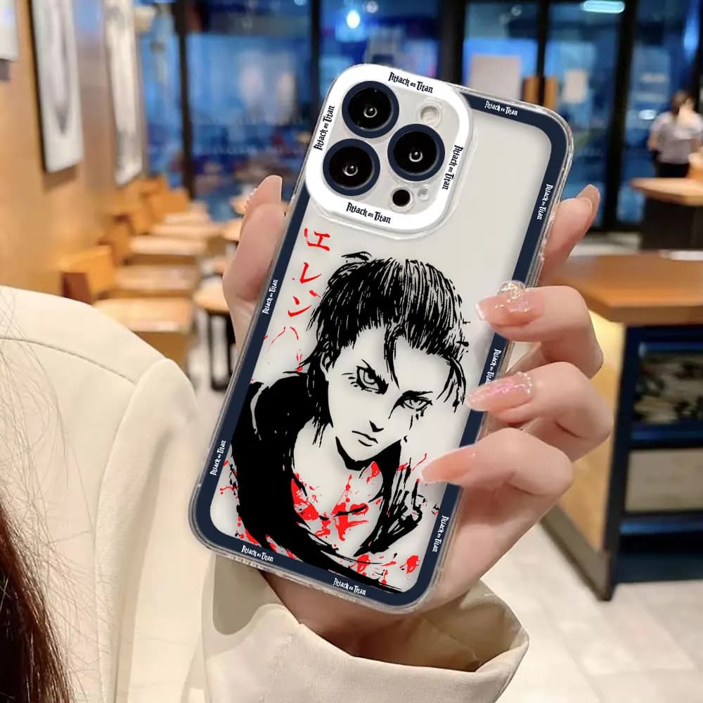 A-Attack On T-Titan Allen Cover Clear Phone Case For Xiaomi Redmi Note 15 14 13 12 11 11T 11S 10 9 10S 9S 8 Pro Max Plus Case