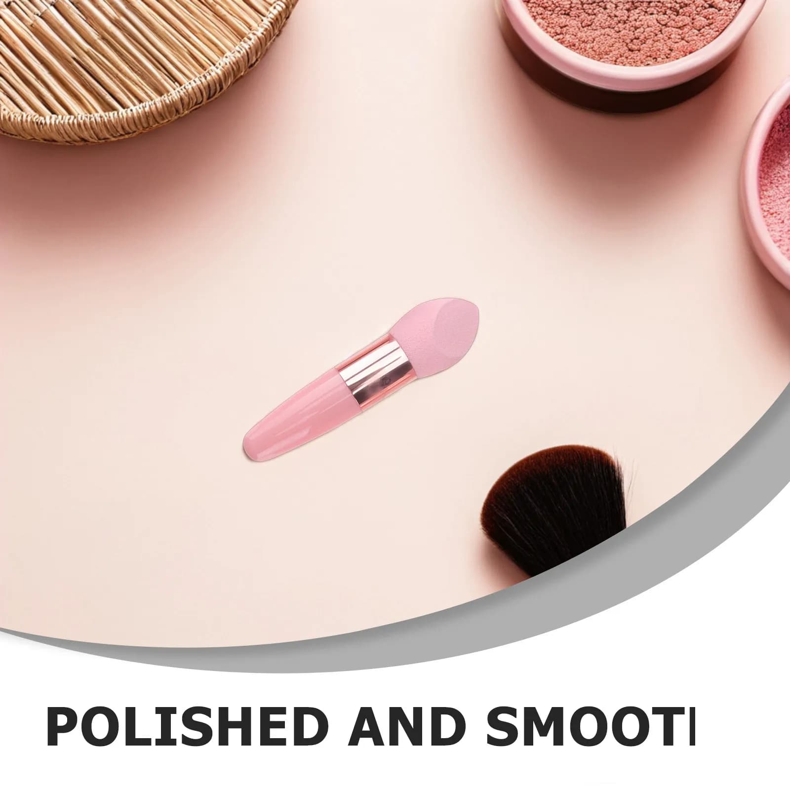 2 Set di Spugne per Trucco Professionali - Spugne Premium Portatili per Applicazione a Secco e Bagnato - Strumenti Multifunzionali per Fondotinta e Correttore