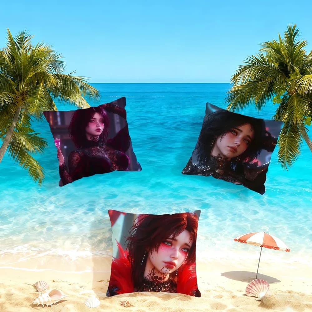 Game B-Baldurs G-Gate E-Evelyn cushion cover Home Bedding Sofa living Room pillowcase Simple Soft Skin Cushion Cover Party Gift