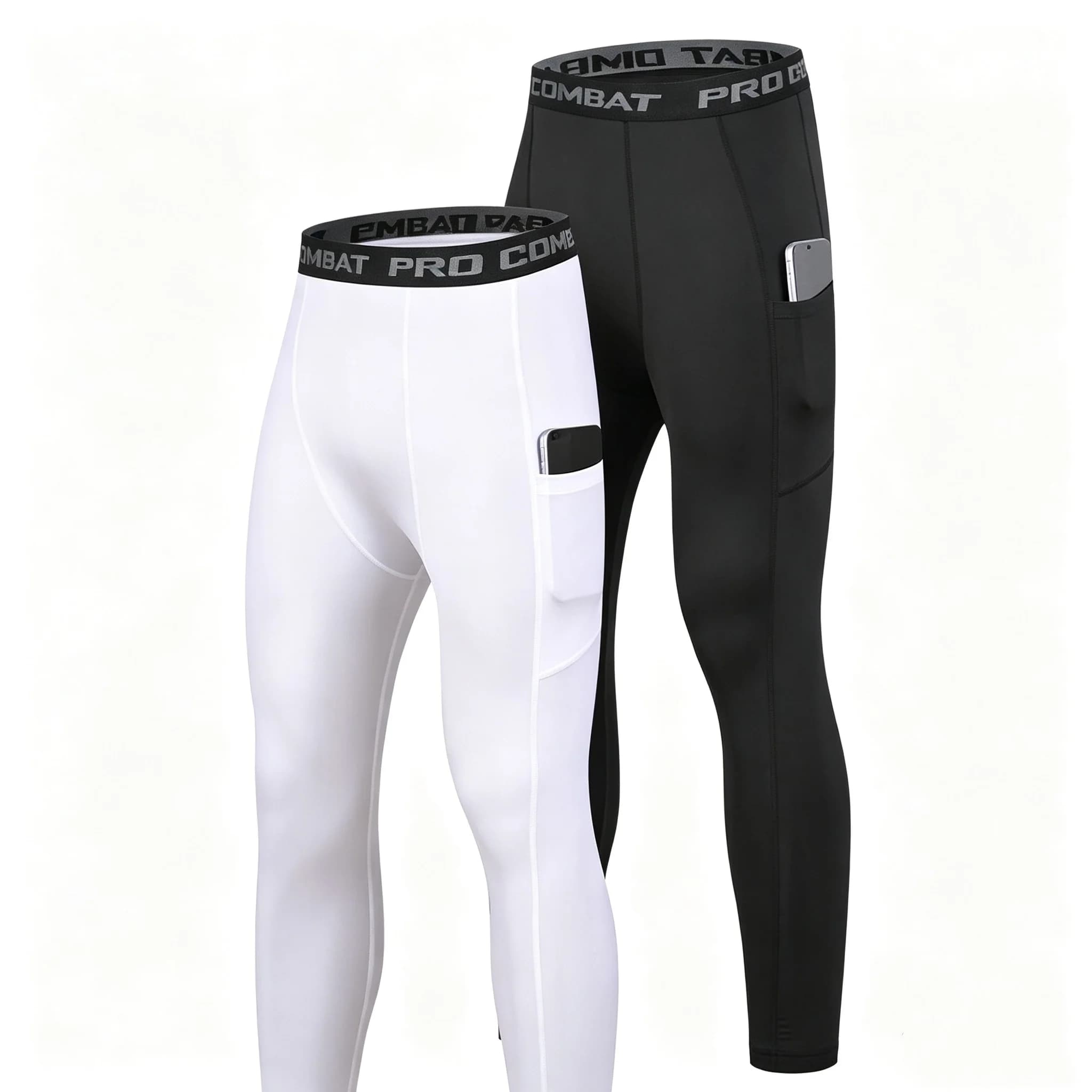 Mens Compression Pants Shaperwear Tights Cool Dry Leggings Sports Baselayer Running Athletic Workout Underwear Active Shorts