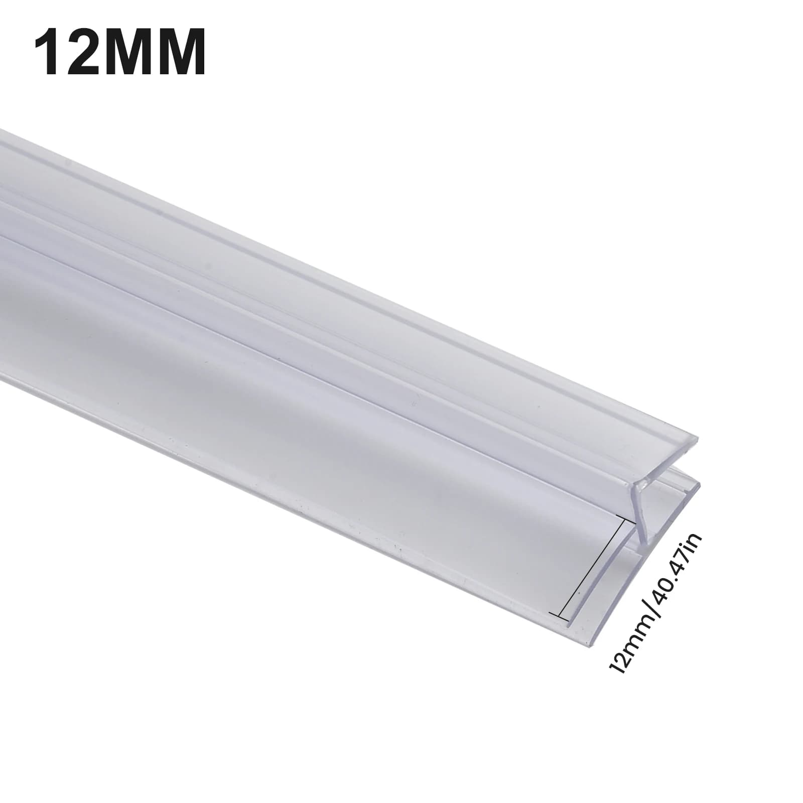 2 Pieces Gasket 50 cm Shower Enclosure Wall decal, 4-6 mm Veter Suitable for 4-6 mm, Sealing for Slots, Sealing Strip for Shower Box, Waterproof Bar for Bathroom