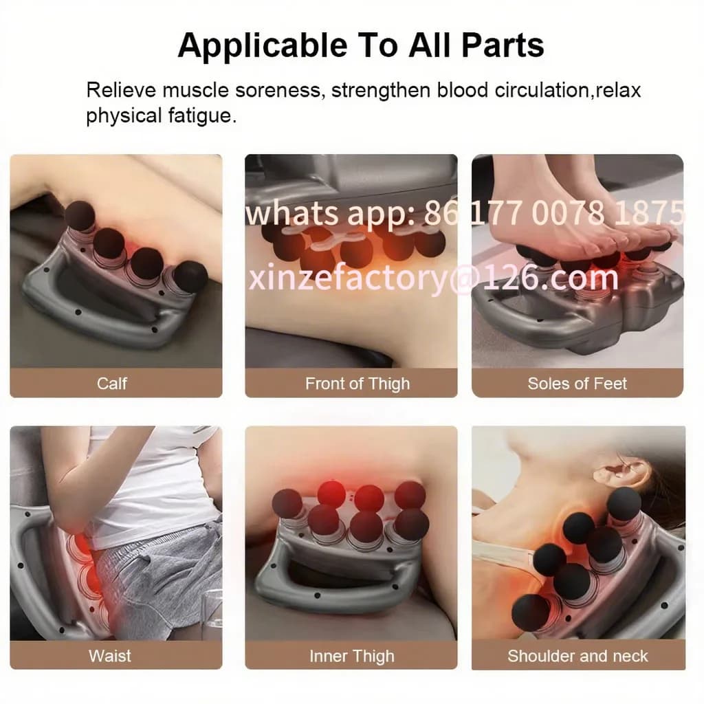 Customizable Muscle Massage Gun High Frequency Massage Gun at 16 Heads Professional Band Collo Spalla Life