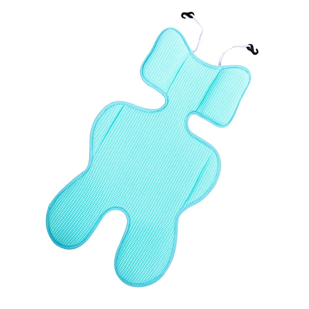 Baby Stroller Cushion Breathable Premium Soft Thickened Cotton Seat Cushion for Stroller Car Seat High Chair Universal Sky-Blue