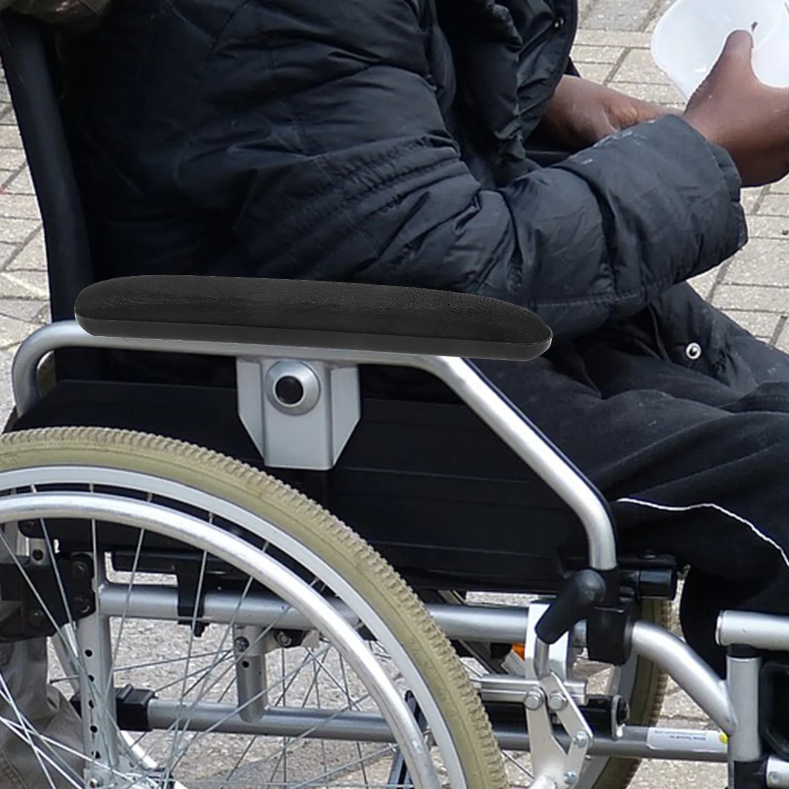 1 Ball Bearing Protective Spare Parts for Wheel Chair Arms, Soft Covers for Accessories and Parts of Wheel Chairs