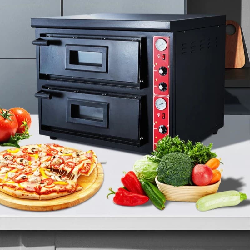 Forno per Pizza ad Alta Temperatura con Pietra Refrattaria, Forno a Massa Termica per Pizza Napoletana, Arredamento per Ristoranti Backofen XY60KL