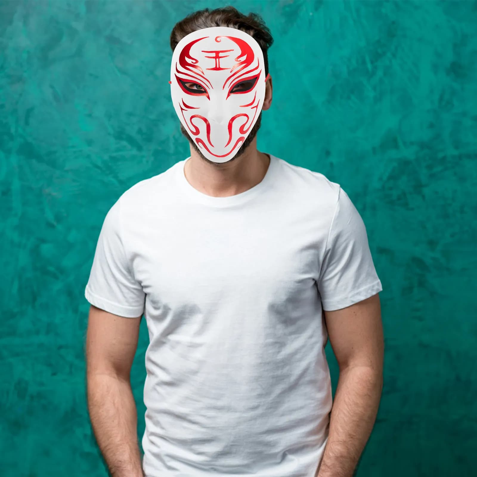 Maschera Bianca Versatile per Adulti, Maschera Fai-da-Te per Feste in Costume, Accessorio per Halloween, Carnevale e Balli in Maschera