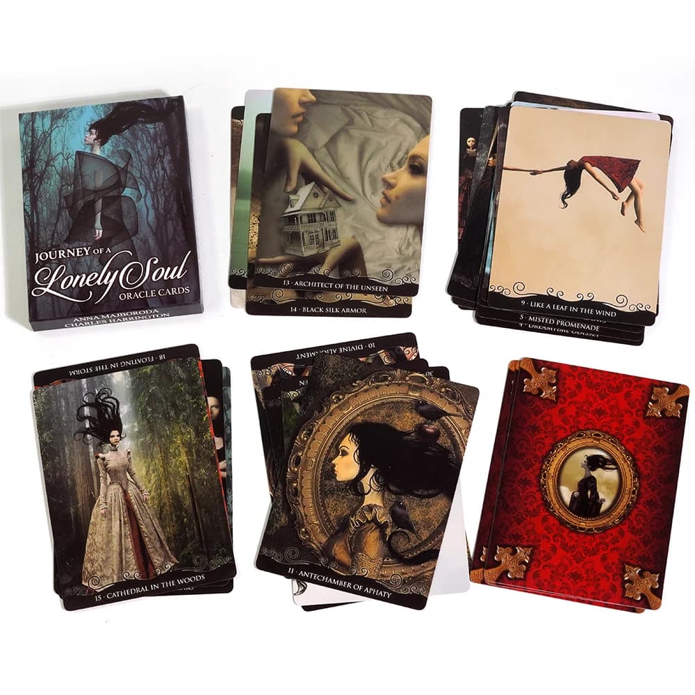 Journey of a Lonely Soul Oracle Cards Tarot deck gothic surreality ispira il tuo viaggio interno e la saggezza di Charles Harrington