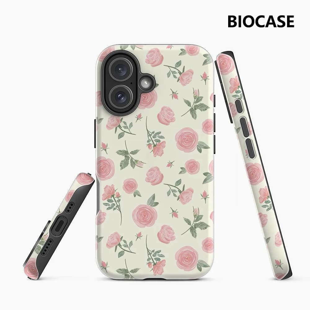 Custodia per telefono Blush Rose per custodia magnetica per iPhone 17 16 15 14 13 Pro Max Plus, custodia robusta a strato singolo/doppio