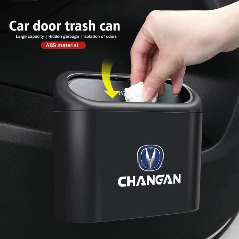 Car Hanging Trash Can Bin Small Storage Organizer Fit Changan CS55 CS85 Alsvin Eado Hunter CS75 CS15 CS95 CS35 PLUS