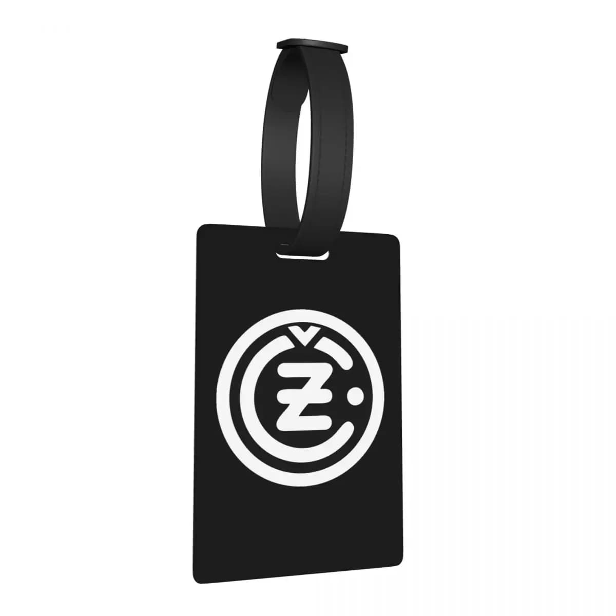 Etichette per Bagagli con Logo CZ Guns in Bianco, Accessori per Valigie, Tag per Bagaglio da Viaggio, Porta Etichetta con Nome e Indirizzo