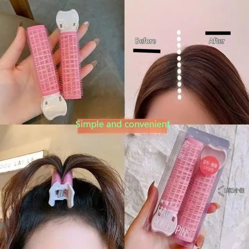 2 pieces korean 2025 new hair soft artifact top hair root soft INS iron curling pin roller for schoolgirls girls hair accessories