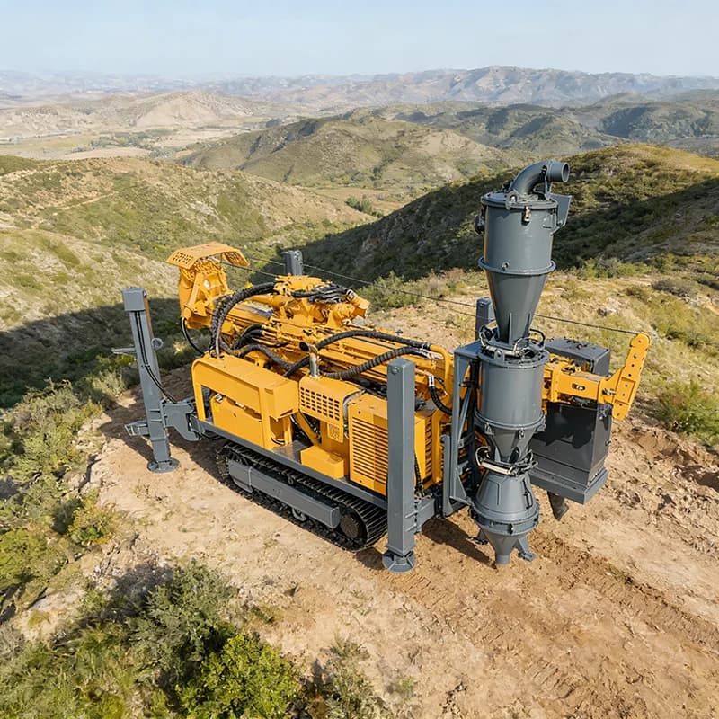 Trivella RC per impieghi gravosi con sistema antipolvere per costruzioni di fori profondi e fondazioni a palancole