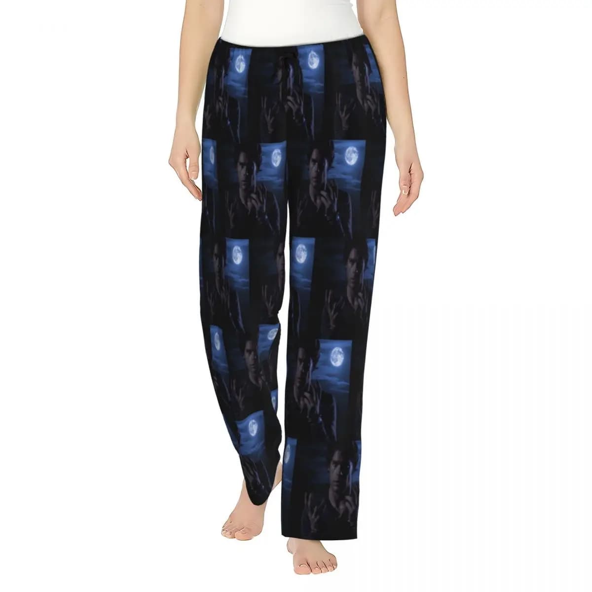 Women Pajama Pants Dexter Morgan Loungewear pants with Pockets Moonlight Sleep Bottoms Home