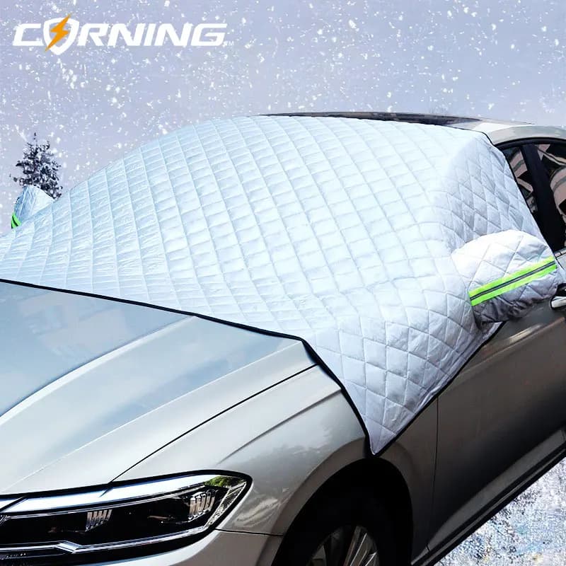 Copertura impermeabile coperture per auto esterne mezza tenda da sole per esterni parabrezza Anti-neve parasole protettivo in cotone Anti ghiaccio gelo