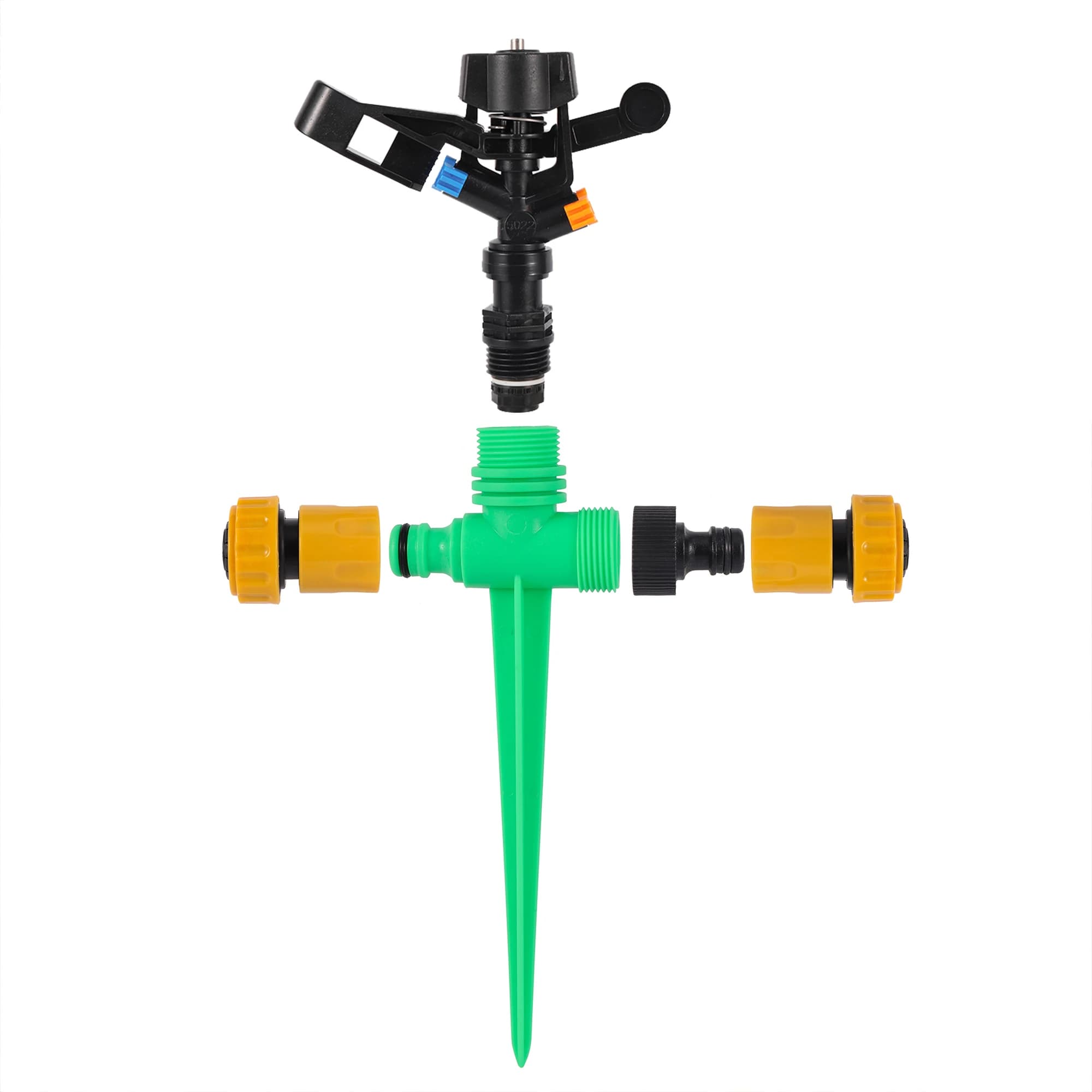 Irrigatore a bilanciere rotante a 360 gradi con raccordo per tubo flessibile da 1/2 3/4 "irrigatore per irrigazione ugelli per irrigazione da giardino
