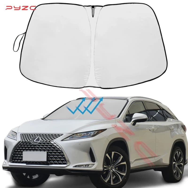 For 2016-2024 Lexus RX350 RX350L RX450h Front windshield Sunshade Lock UV Cover