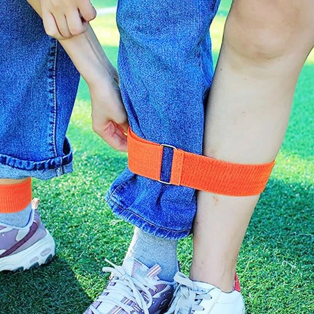 Giochi all'aperto Leggings colorati Braccialetti colorati per esterni Attrezzatura per attività Braccialetti elastici Colori ad alta visibilità
