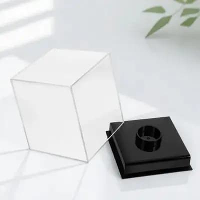 Baseball Display Case Clear Acrylic Cube Compact Size for Baseball Tennis Golf Balls Indoor Display Holder Sports Collection Box