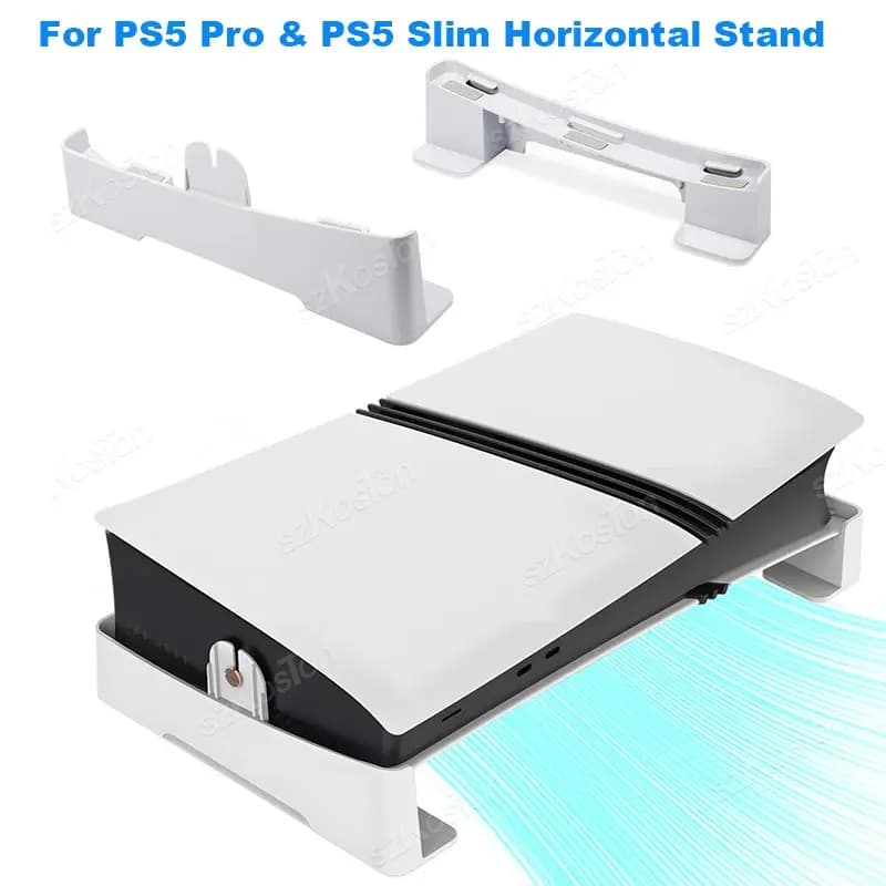 Supporto Orizzontale Antiscivolo per Console di Gioco PS5 Pro e PS5 Slim, Accessori per PlayStation 5 Pro Edizioni Disco e Digitale
