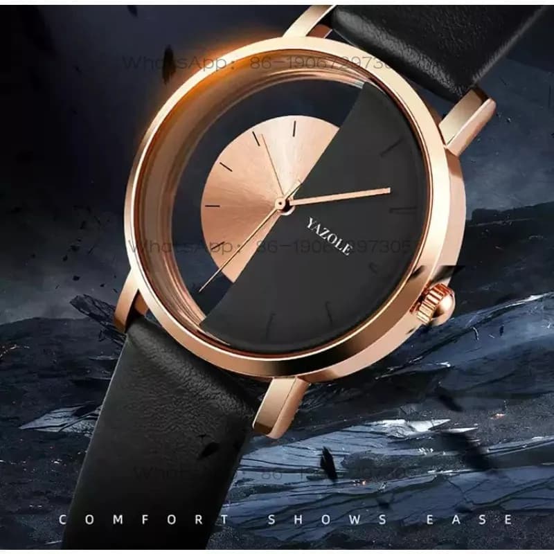 Grade Sense Personalized Watch Men's Simple and Generous Hollow Men's Watch Waterproof Quartz Watch Student Korean Version