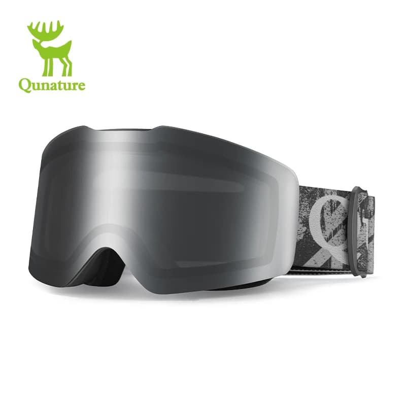 Ski Goggles Adjustable Breathable Frameless High Definition Headband AntiFog/UV Protection Skiing for Mountaineering Ice Skating