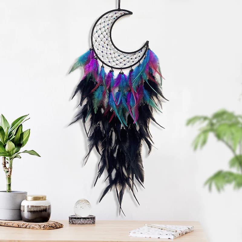 Dream Catcher Handmade Colorful Feather Wind Chimes Living Room Bedroom Wall Hanging Ornaments Festival Party Gifts Home Decor