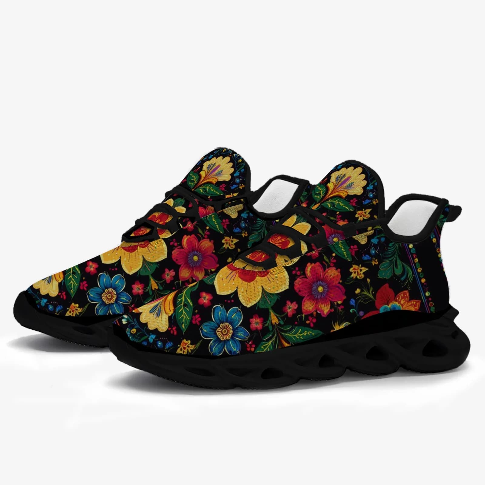 Bohemian print men's and women's casual sports shoes, lightweight and breathable running shoes sneakers