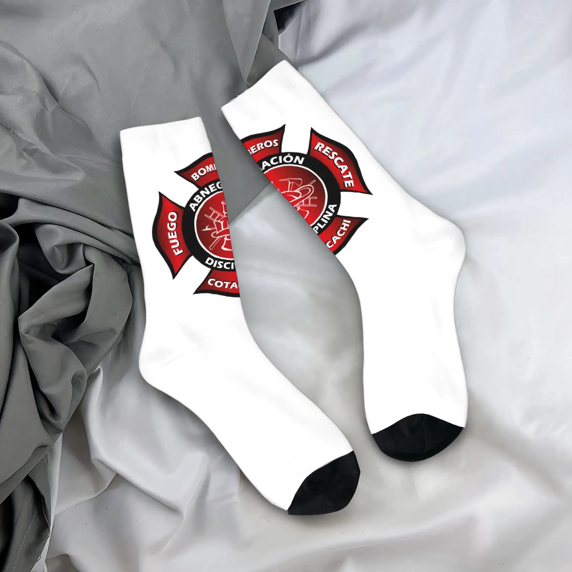 Calzini Personalizzati per Vigili del Fuoco, Calze Calde alla Moda per Uomo e Donna, Calzini Originali per Pompieri e Squadre di Soccorso