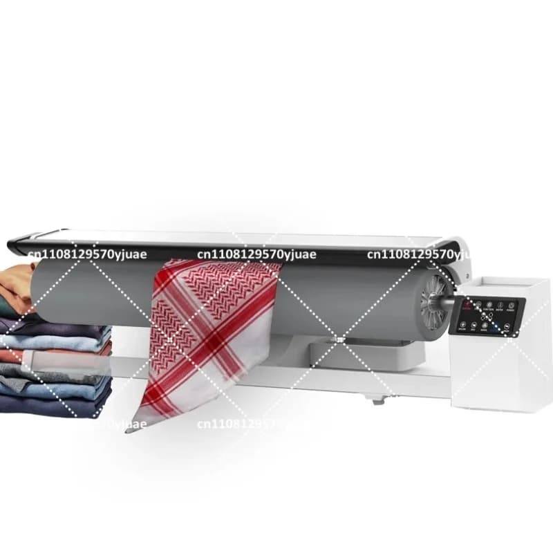 110-220V Commercial Laundry Steamer Iron for Table Clothes, Hotel Bed Sheet Ironing Machine