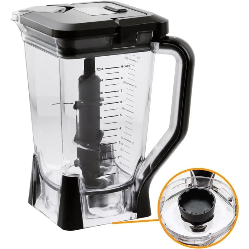 OLOSOLO FOR THE DAY ACTTUALITY: 72 ounces XL replacement bag for Ninja blender with cover and 6 blades for BL660, BL770, BL771, BL773, B