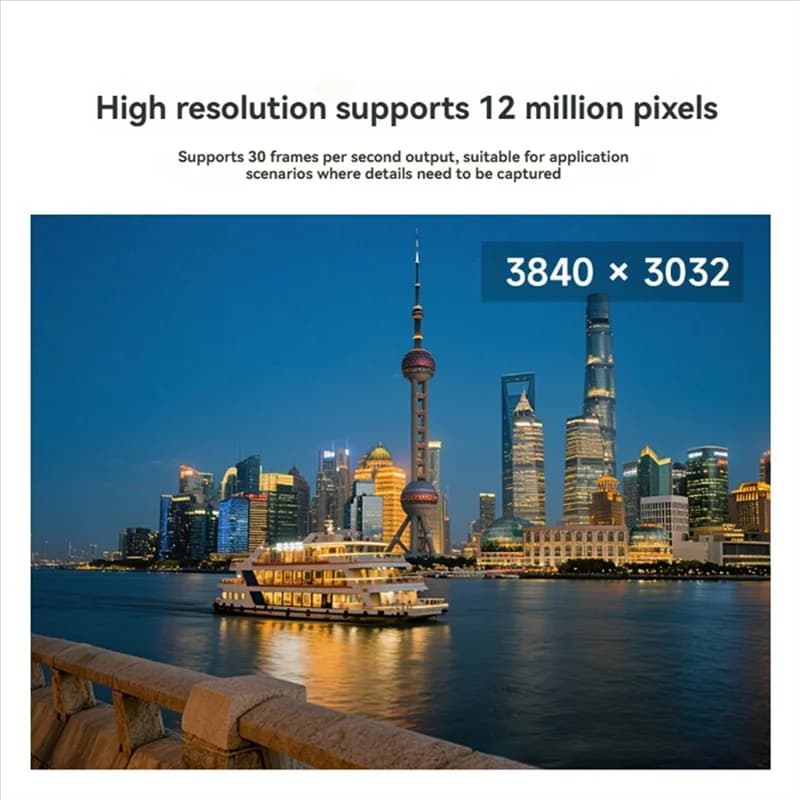 APPLIA-USB IMX378 12MP 3840X3032 Resolution 79.8 ° FOV with double microphones for Raspberry Pi 5 Jetson Orin RD